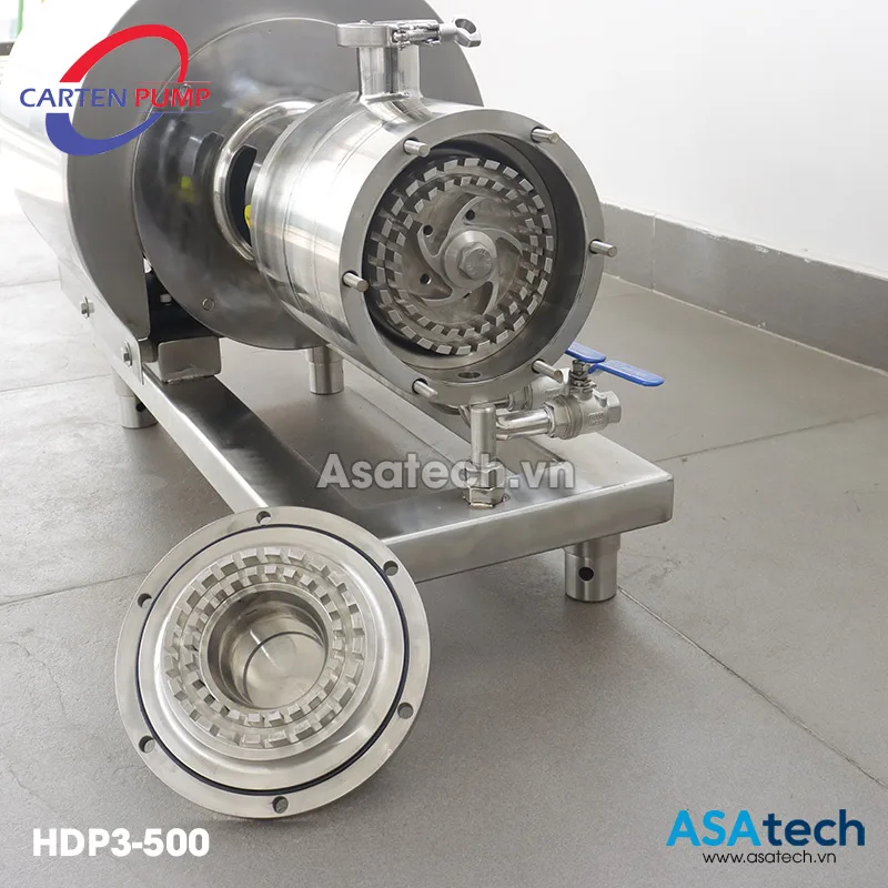Bơm Đồng Hóa 3 Tầng Cánh Carten Pump HDP3-500 - Ảnh 4