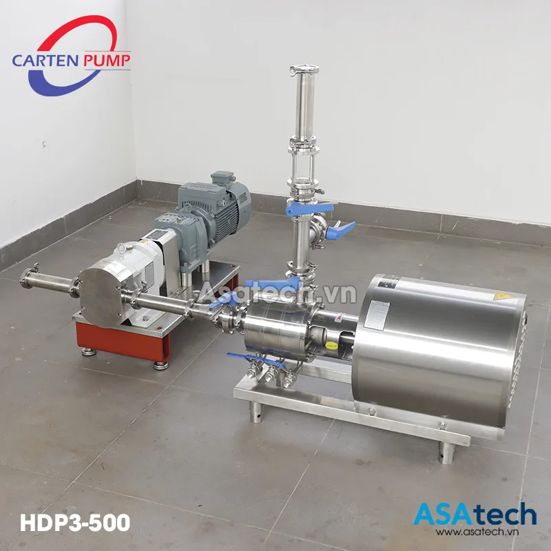 Bơm Đồng Hóa 3 Tầng Cánh Carten Pump HDP3-500 - Ảnh 2